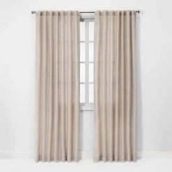 1pc Light Filtering Linen Window Curtain Panel - Threshold™ -Decor House GUEST 4db17cab 22b1 49a0 9537 7c04d068a2c5