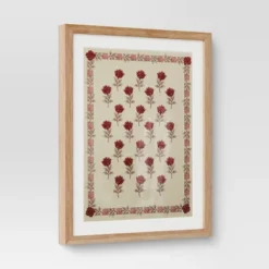 (Set Of 2) 16"x 20" Embroidered Floral Textile Wall Decors Neutrals - Threshold™ -Decor House GUEST 4eb222bc 297c 48bc add0 0487c3f0fa98