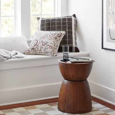 18"x18" Traditional Paisley Square Decorative Pillow Beige/Brown - Threshold™ 3 18"x18" Traditional Paisley Square Decorative Pillow Beige/Brown - Threshold™