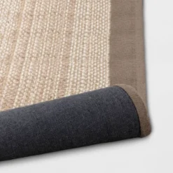 Solid Woven Border Rug - Threshold -Decor House GUEST 510f3c14 dc8f 4812 ad29 8ed9e0962811