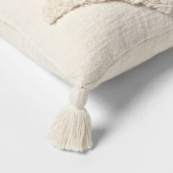 Oblong Tufted Diamond Tassel Decorative Throw Pillow Natural - Threshold™ 7 Oblong Tufted Diamond Tassel Decorative Throw Pillow Natural - Threshold™ -Decor House GUEST 5187fb9d 3b02 4799 94fc 4ae5ac0a728c