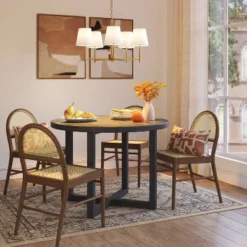 (Set Of 2) 24" X 30" Earth Abstract Framed Canvases Brown - Threshold™: Modern Vertical Wall Art, Digital Print