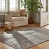 Persian Printed Poly/Wool Handmade Tufted Area Rug Blue/Brown - Threshold™ Designed With Studio McGee -Decor House GUEST 56d587cd 26b5 40e1 9c52 1aa97f63777f