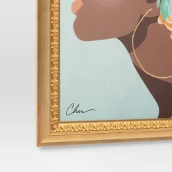 24" X 30" Floral Dream By Nikki Chu Vintage Canvas Board Gold - Threshold™ -Decor House GUEST 5a042000 aaac 4e72 a3dc a07d331687a2