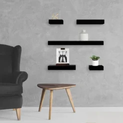 5pc Modern Wall Shelf Set - Project 62™ -Decor House GUEST 5a1df12f 8662 4e56 a25e 35969189d6bb