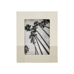 Stoneware Single Image Frame With Hand Painted Finish Cream - Threshold™ -Decor House GUEST 5cbf0de1 8842 46e6 987d 976f84bba718