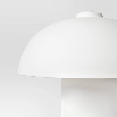 Ceramic On Ceramic Table Lamp White - Threshold™ 5 Ceramic On Ceramic Table Lamp White - Threshold™ - Image 3