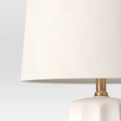 24.75"x13" Ribbed Ceramic Table Lamp Cream - Threshold™: Bedside, Nightstand, No Assembly Required 12 24.75"x13" Ribbed Ceramic Table Lamp Cream - Threshold™: Bedside, Nightstand, No Assembly Required -Decor House GUEST 63f45e03 e589 4143 aca6 a7dcb7fccaab