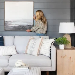 Lynwood Square Upholstered Cube - Threshold™ Designed With Studio McGee -Decor House GUEST 6427eddb 4107 4c90 98b8 91f4c8333e20