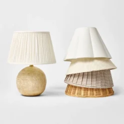 Round Faux Wood Lamp Base Brown - Threshold™ Designed With Studio McGee 11 Round Faux Wood Lamp Base Brown - Threshold™ Designed With Studio McGee -Decor House GUEST 64e55bef fd98 4da8 8608 17cd78b2c29f