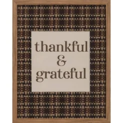 16" X 20" Thankful & Grateful Framed Under Plexi - Threshold™ -Decor House GUEST 6549a859 fd48 4a52 b23b 74714d9c7256