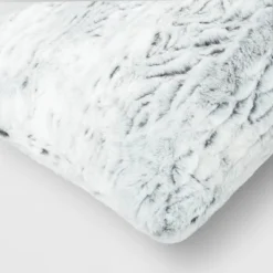 Tipped Snow Leopard Faux Fur Square Throw Pillow - Threshold™ -Decor House GUEST 668d17e8 01a5 40e8 86ab 0b7c616c19dd