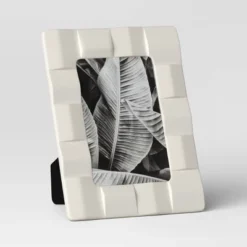 Stoneware Table Frame Matte Cream - Threshold™ -Decor House GUEST 676e4981 ef05 4966 a96d 80bc66acb04a