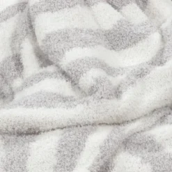 Cozy Feathery Knit Zebra Throw Blanket Gray - Threshold™ -Decor House GUEST 6b16d9b3 e000 4c98 8e39 1777b4f9ed26
