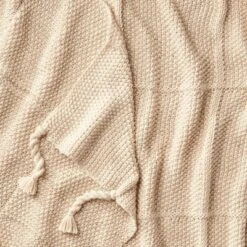 Windowpane Knit Throw Blanket With Tassels - Threshold™ Designed With Studio McGee -Decor House GUEST 6b631fa5 b3d1 4b55 a2d5 a739a5ee87f0