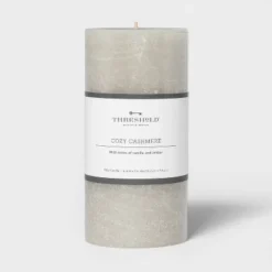 Pillar Cozy Cashmere Candle Gray - Threshold™ 9 Pillar Cozy Cashmere Candle Gray - Threshold™ -Decor House GUEST 6ba11b2c 3a44 4095 898c 9eb621ed2bf1