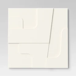 (Set Of 4) 12" X 12" 3D Decorative Graphic Tiles White - Threshold™ -Decor House GUEST 6c1b35a6 25db 4527 9b31 c6b908d69152