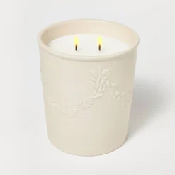 25oz Ceramic Bay & Winter Berry Candle Cream - Threshold™ Designed With Studio McGee -Decor House GUEST 6fb156d9 80b0 4141 8d95 8343e735e8b2