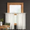2pk 42"x36" Light Filtering Stripe Border Curtain Tiers Cream/Gray - Threshold™ -Decor House GUEST 716d731e aae2 4421 85b0 f4ed11bd58e4