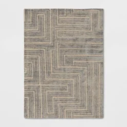Linen Shine Overtufted Area Rug Gray/Ivory - Threshold™ -Decor House GUEST 74f8901f 8036 4eac 9962 b134029f4e78