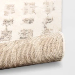 7'x10' High Low Grid Area Rug Taupe/Cream/Gray - Threshold™ -Decor House GUEST 75fd7e52 9aed 4789 93a3 e5b2cea5067b