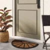 1'6"x2'6" Half Moon Rubber Coir Doormat Black - Threshold™ -Decor House GUEST 76657ddb 8c5d 423a b7e6 1cee1588bcac