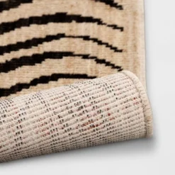 Washable Woven Zebra Accent Rug Black/Tan - Threshold™ -Decor House GUEST 775be3fb 8a31 4aca 85e7 b4e1673b3c76