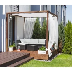 66"-120" Dual Mounted Indoor/Outdoor Tension Window Rod Light Gray - Threshold™ -Decor House GUEST 778e8f70 86b4 4274 9f61 b1ebb5d4b18a