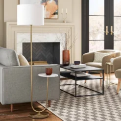 Floor Lamp With Marble Table - Threshold™ -Decor House GUEST 7b32710d 7852 4997 8def a8ed003e1db2