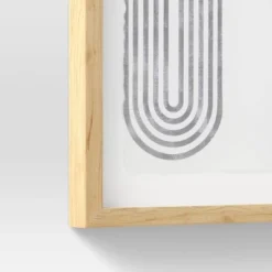 (Set Of 2) 16" X 20" Curve Lines Framed Under Glass Black - Threshold™ -Decor House GUEST 7baf7b27 376e 4957 9e0f 57bbc883acc6