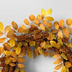 Hops Mix Fall Wreath - Threshold™ -Decor House GUEST 7cae7b4a dfac 4054 a0c6 bc4624a0b5b7