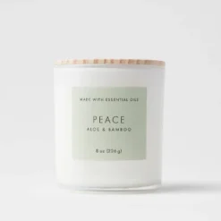 Wood Lidded Glass Wellness Peace Candle - Threshold™ -Decor House GUEST 7dafd42c 8838 4237 adb0 5f8c4050c49a