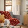 Mini Pumpkin Printed Plush With Shearling Reverse Throw Blanket - Threshold™ -Decor House GUEST 81552d86 efd7 4244 9f55 3e3acca390f8