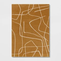 Abstract Lines Rug Mustard - Threshold™ -Decor House GUEST 81567303 b2d4 42e0 a48e 1fb6e86e7ad4