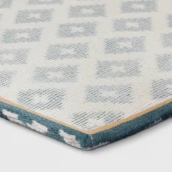 2'x3' Diamond Woven Scatter Accent Rug Blue - Threshold™ -Decor House GUEST 8395e587 7d82 4a8e 8237 72a04016a2c9