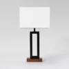 Weston Window Small Lamp Base Black - Threshold™: Modern Rectangle, No Assembly Required, ETL Listed -Decor House GUEST 85590d77 973e 4029 bc1a 81a28a2a4dac