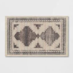 Cromwell Washable Printed Persian Style Rug Tan - Threshold™ -Decor House GUEST 8586801a ef4e 4e02 bf44 4016781b4a2f