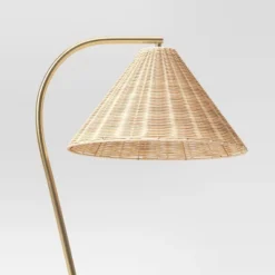 Gooseneck Floor Lamp With Natural Shade - Threshold™ -Decor House GUEST 88390ce5 6f99 4759 8590 a08074c6f149 1
