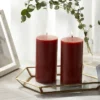 2pk Pillars Warm Cider & Cinnamon Red - Threshold™ -Decor House GUEST 88dc92a0 d86a 4bb1 88a9 9a531c06cc3e