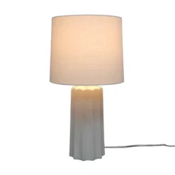 24.75"x13" Ribbed Ceramic Table Lamp Cream - Threshold™: Bedside, Nightstand, No Assembly Required 14 24.75"x13" Ribbed Ceramic Table Lamp Cream - Threshold™: Bedside, Nightstand, No Assembly Required -Decor House GUEST 8d52711a c725 4f37 8aea 5129e7053dfa