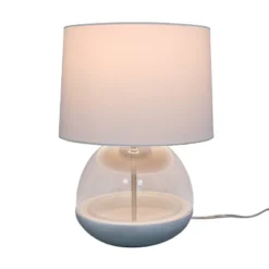 Glass Mixed Material Table Lamp Gray (Includes LED Light Bulb) - Threshold™ -Decor House GUEST 8f198274 db4b 4844 b487 1bd096136f6f
