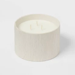Textured Straight Side Ceramic Warm Cider & Cinnamon Candle White - Threshold™ 9 Textured Straight Side Ceramic Warm Cider & Cinnamon Candle White - Threshold™ -Decor House GUEST 913d534b 649d 4c6d 9f5e ee9feea56dbd