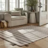 Handwoven Plaid Flat Weave Area Rug Cream/Brown - Threshold™ Designed With Studio McGee