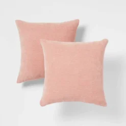 2pk Chenille Square Throw Pillows - Threshold™ -Decor House GUEST 95205e56 7de2 4323 b599 d4caabab52a6