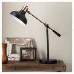 Crosby Schoolhouse Desk Lamp Black - Threshold