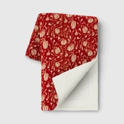 Mini Pumpkin Printed Plush With Shearling Reverse Throw Blanket - Threshold™ -Decor House GUEST 9af20451 1dcd 4285 8a02 b43468ab2226
