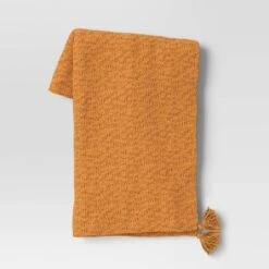 Textured Knit Throw Blanket With Tassels - Threshold™ -Decor House GUEST 9ee90ba6 4331 4f5f a5f4 a7cac99243a3