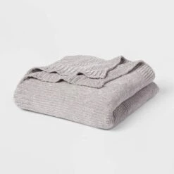 60"x80" Velvet Chenille Bed Throw - Threshold™ -Decor House GUEST a40191c6 1ccf 42e0 986e da558765008e