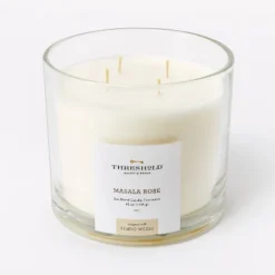 Clear Glass Masala Rose Candle White - Threshold™ Designed With Studio McGee -Decor House GUEST a428fcef ae40 495d b3e2 43ba30c44f06