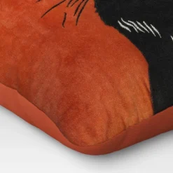 Fierce Cat Applique Cotton Velvet Square Halloween Throw Pillow - Threshold™ -Decor House GUEST a42b8619 8be8 49c8 b26e d8937eea5670